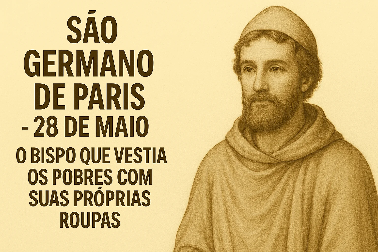 São Germano de Paris - 28 de Maio: O Bispo que Vestia os Pobres com Suas Próprias Roupas