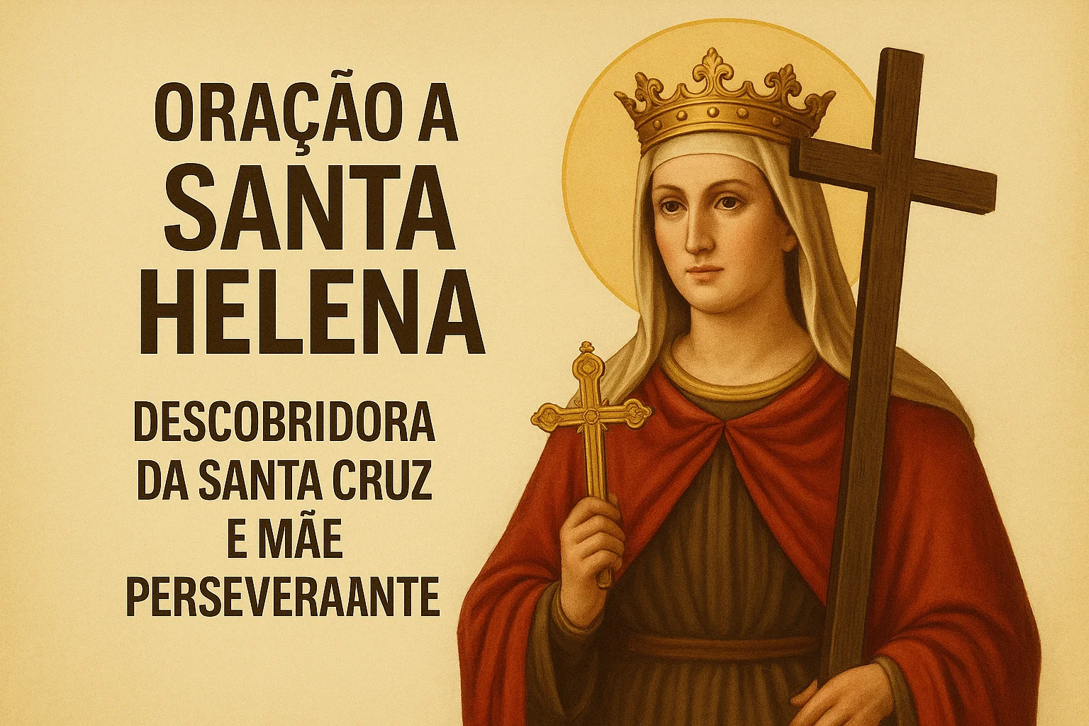 Oração a Santa Helena ✝️ Descobridora da Santa Cruz e Mãe Perseverante