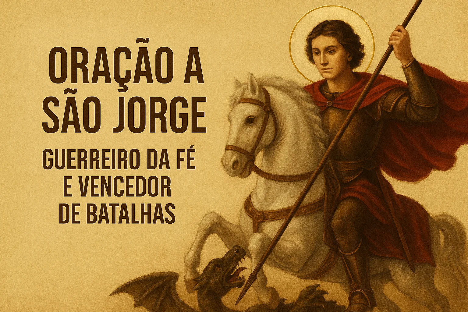 Oração a São Jorge Guerreiro da Fé e Vencedor de Batalhas
