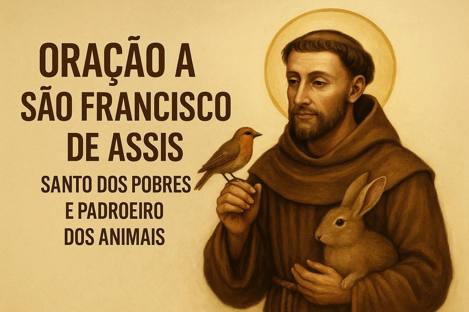 Oração a São Francisco de Assis 🕊️ Santo dos Pobres e Padroeiro dos Animais