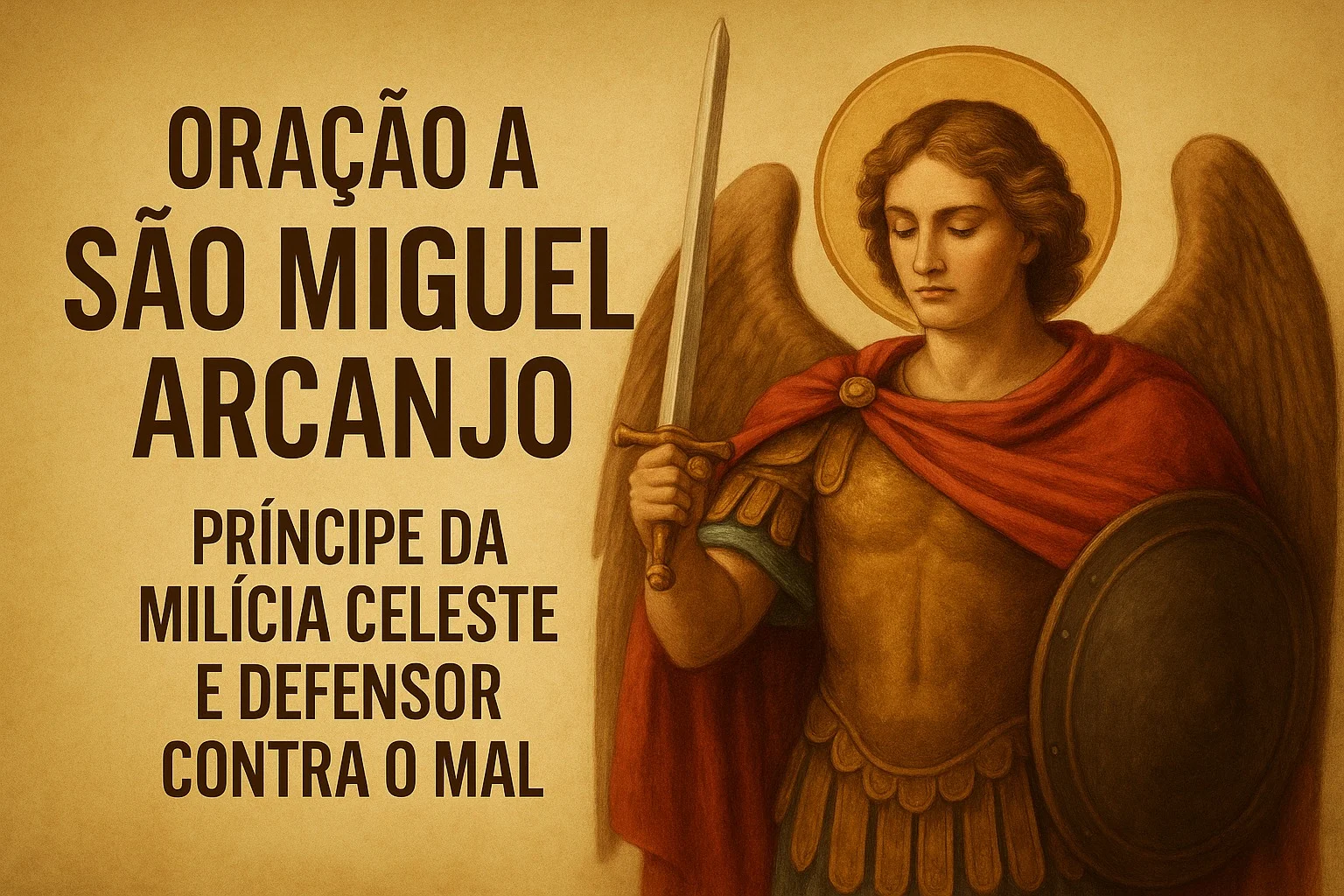Oração a São Miguel Arcanjo Príncipe da Milícia Celeste e Defensor Contra o Mal