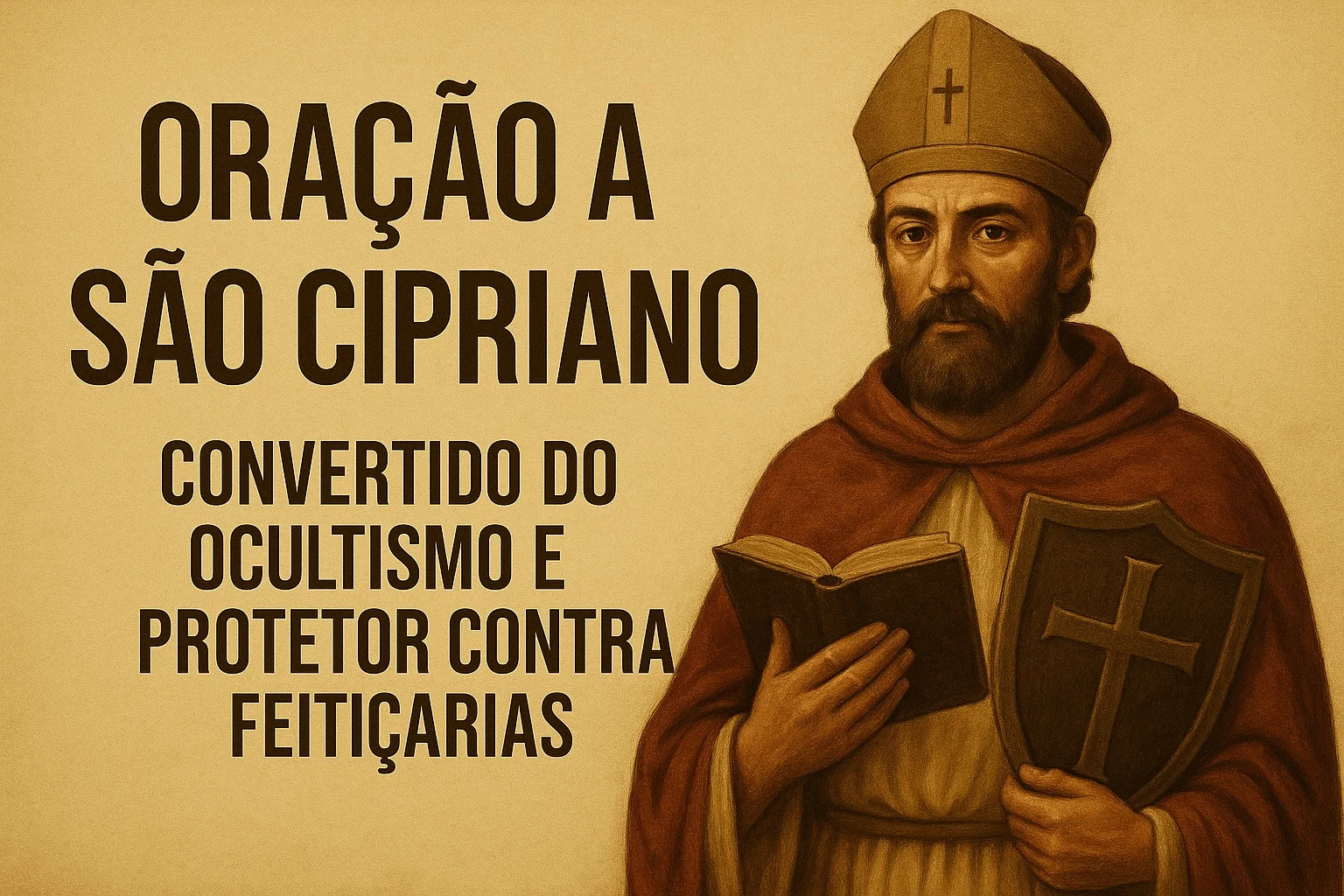 Oração a São Cipriano Convertido do Ocultismo e Protetor Contra Feitiçarias