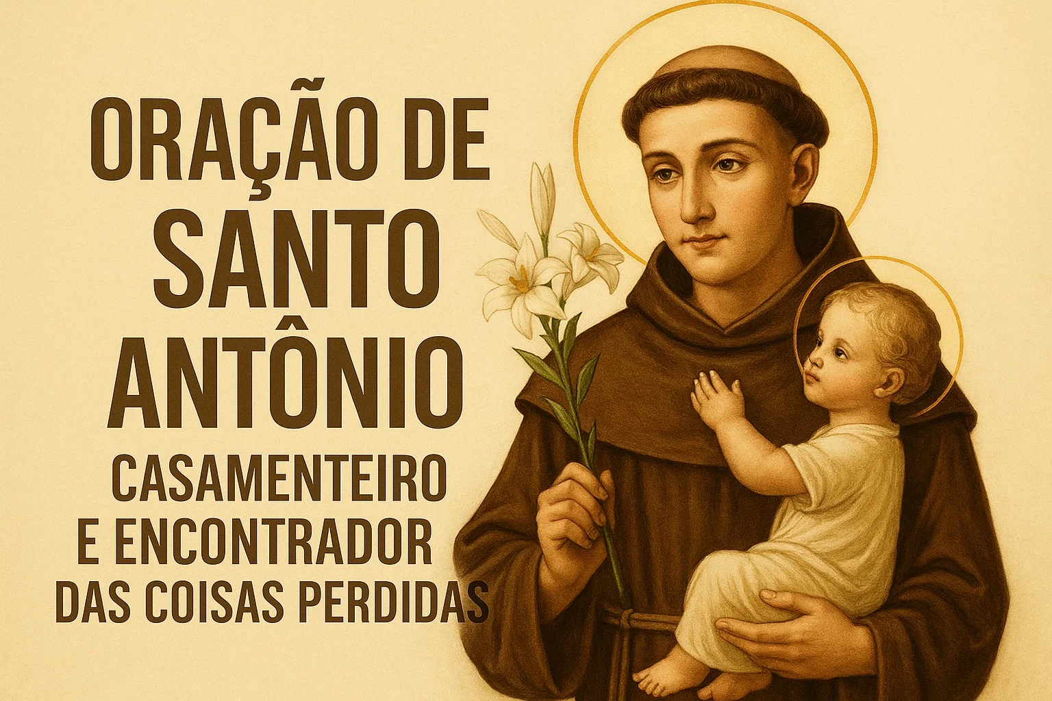 Oração de Santo Antônio Casamenteiro e Encontrador das Coisas Perdidas