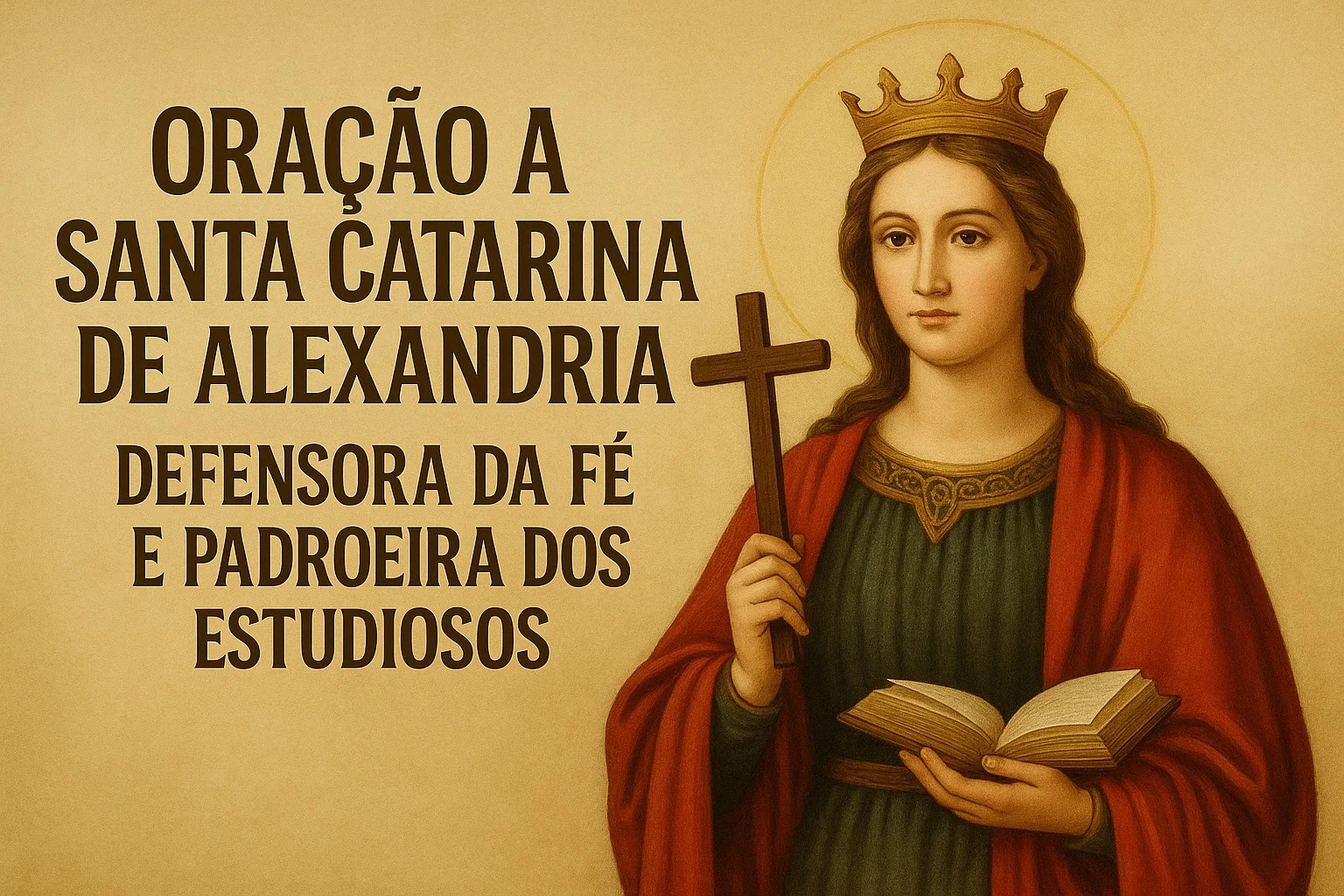 Oração a Santa Catarina de Alexandria 📚 Defensora da Fé e Padroeira dos Estudiosos