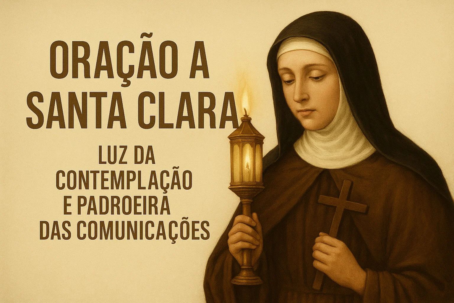Oração a Santa Clara Luz da Contemplação e Padroeira das Comunicações